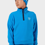 Strawpile Fleece Midlayer m/halfzip - Børn - Blå - Gumpel & Co