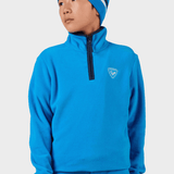 Strawpile Fleece Midlayer m/halfzip - Børn - Blå - Gumpel & Co