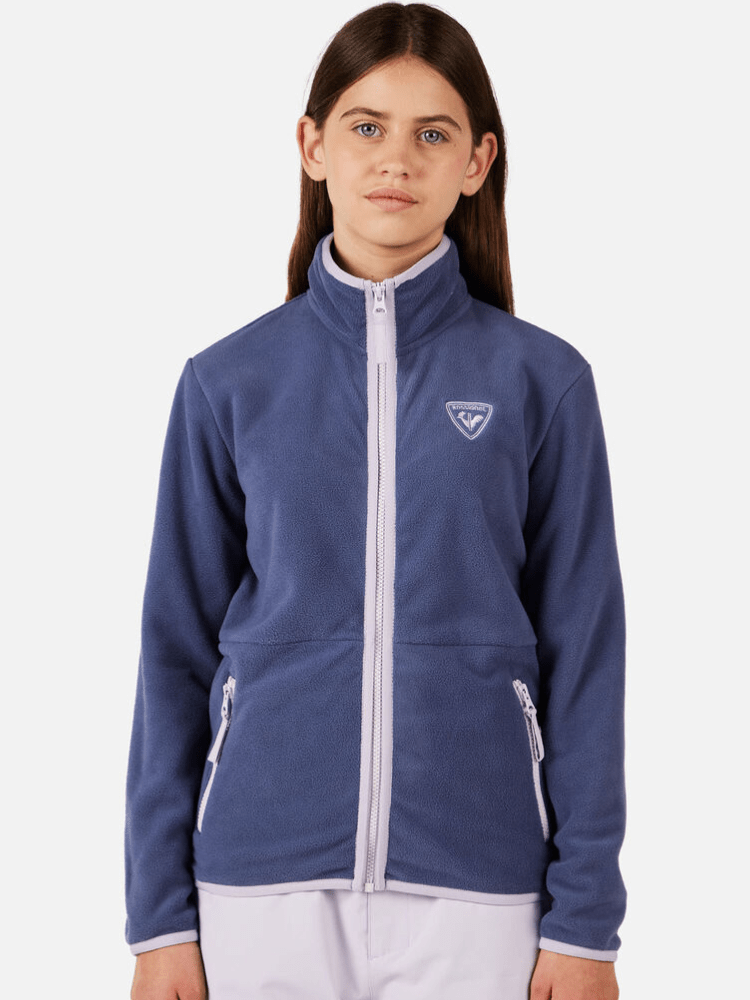 Strawpile Fleece Midlayer m/lynlås - Børn - Night Blue - Gumpel & Co