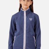 Strawpile Fleece Midlayer m/lynlås - Børn - Night Blue - Gumpel & Co