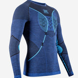 Men's Merino Light Baselayer Skiundertrøje - Herre - Ocean/Sky Blue - Gumpel & Co
