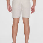 Men's Regular Hør Shorts - Herre - Light Feather Gray - Gumpel & Co