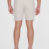 Men's Regular Hør Shorts - Herre - Light Feather Gray - Gumpel & Co