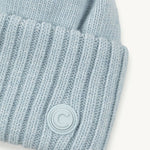 Cashmere and Wool Blend Strikhue - Spa (lyseblå) - Gumpel & Co