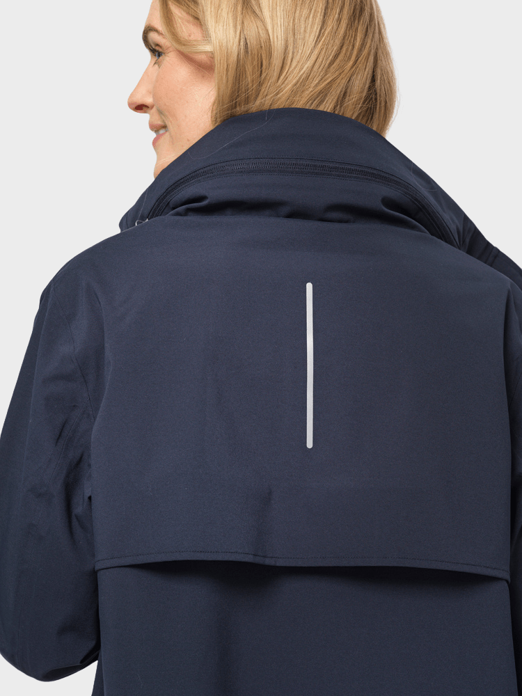 Susan - regnfrakke til damer - Dark Navy - Gumpel & Co