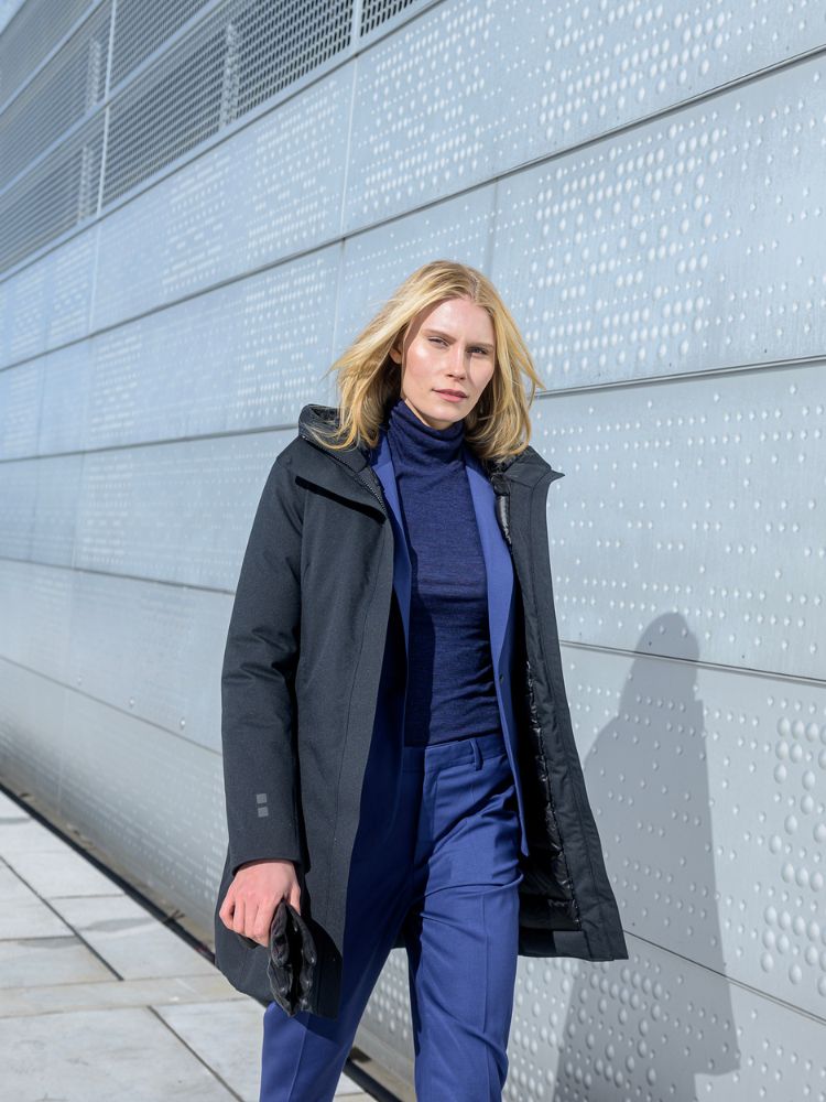 White Heat Frakke - Dame - Sort - Gumpel & Co