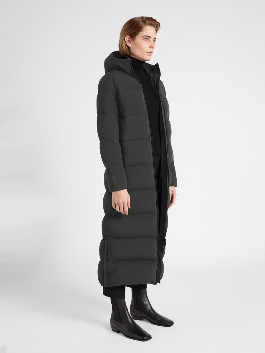 Infinity Dunfrakke - Dame - Night Olive - Gumpel & Co