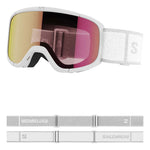 Kids Lumi Skibriller - Junior - White/Universal Ruby - Gumpel & Co