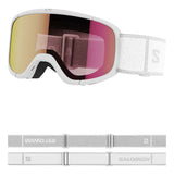 Kids Lumi Skibriller - Junior - White/Universal Ruby - Gumpel & Co