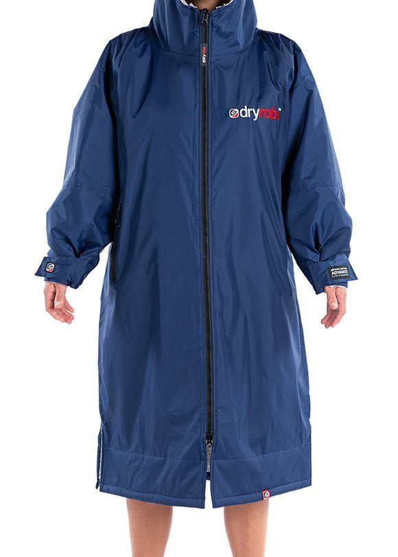 Advance Long Sleeve Surf Poncho | Voksne | Navy/Grey - Gumpel & Co