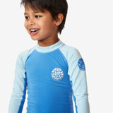 Icons UV Brushed Long Sleeve Spring Rash Vest - Børn - Blue Gum - Gumpel & Co