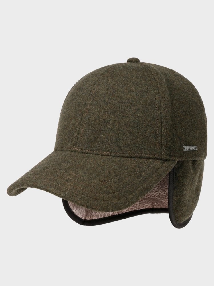 Baseball Wool/Cashmere Cap - Unisex - Moss - Gumpel & Co