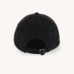 Unisex Baseball Cap with Visor - Black - Gumpel & Co