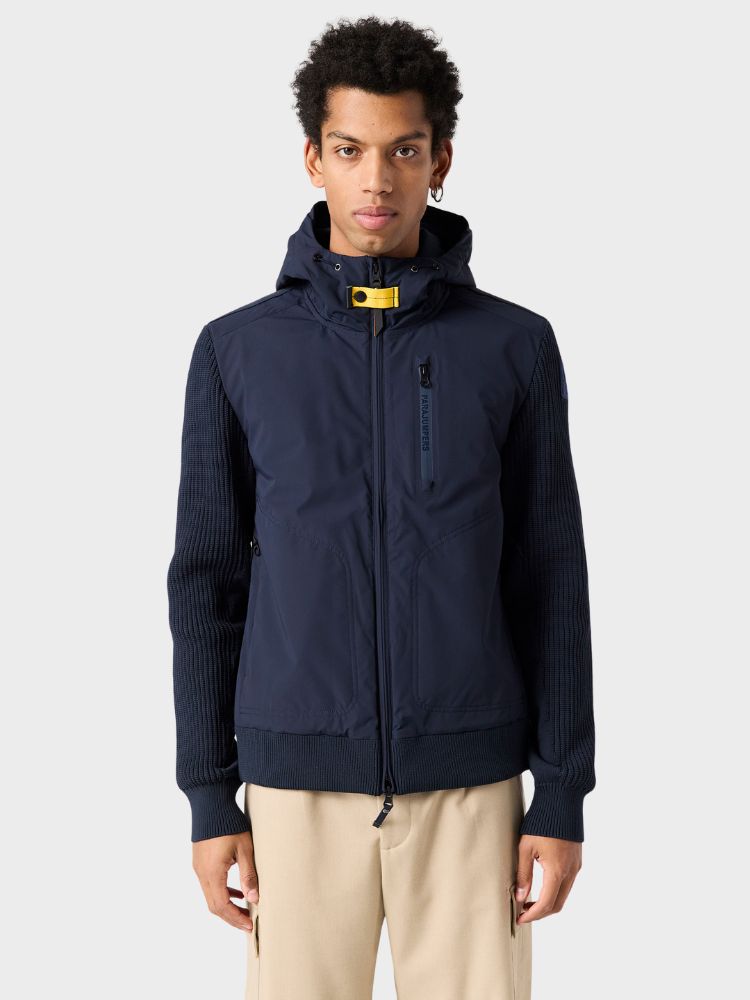 Willard Tech Strik Jakke - Herre - Blue Navy - Gumpel & Co