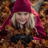 Junior Czone Pickup 5 - finger Handske - Børn - Sort/Kiwi - Gumpel & Co