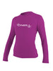 Women's Basic Skins Long Sleeve Rashguard - Ladies - Fox Pink