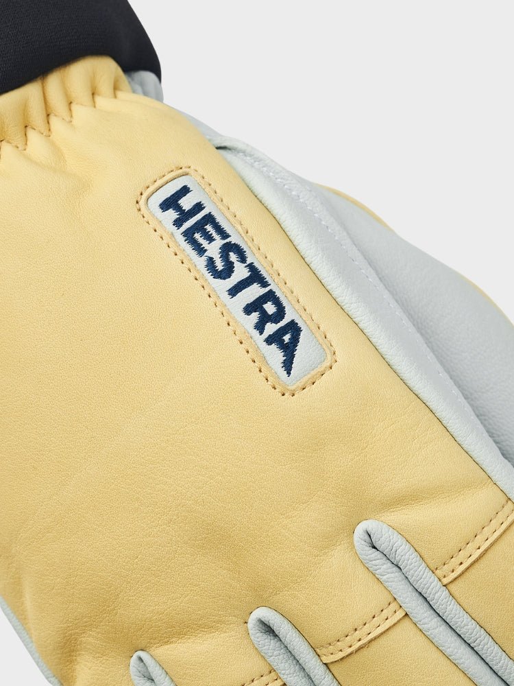 Army Leather Wool Terry 5 - finger - Herre - Natural Yellow - Gumpel & Co