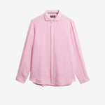 Vacation L/S Linen Shirt - Men - Coastal Pink - Gumpel & Co