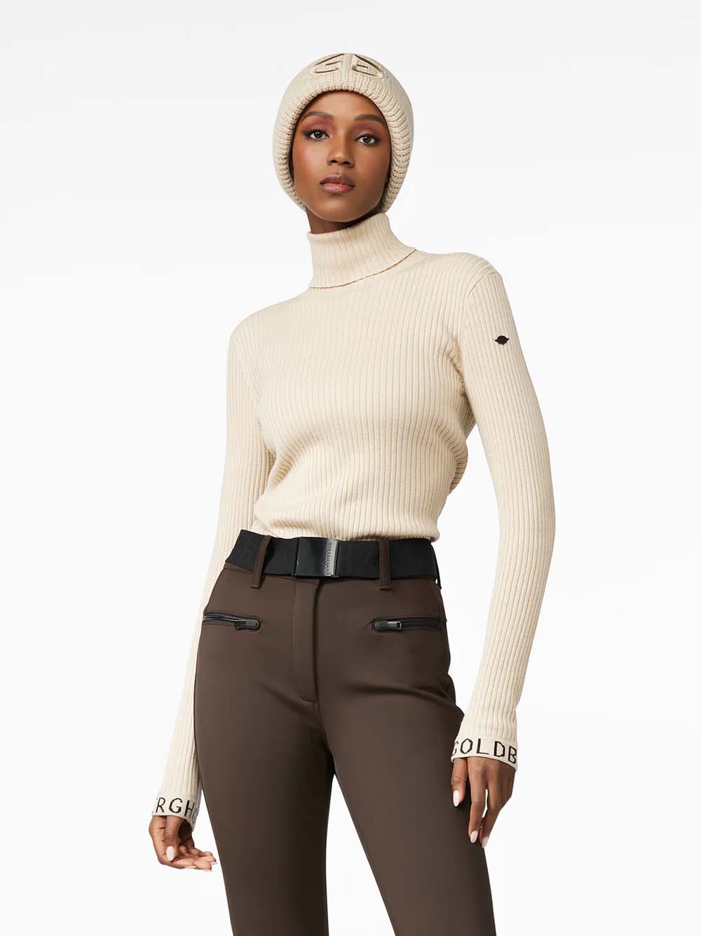 Women's Mira Uldsweater - Dame - Champagne - Gumpel & Co