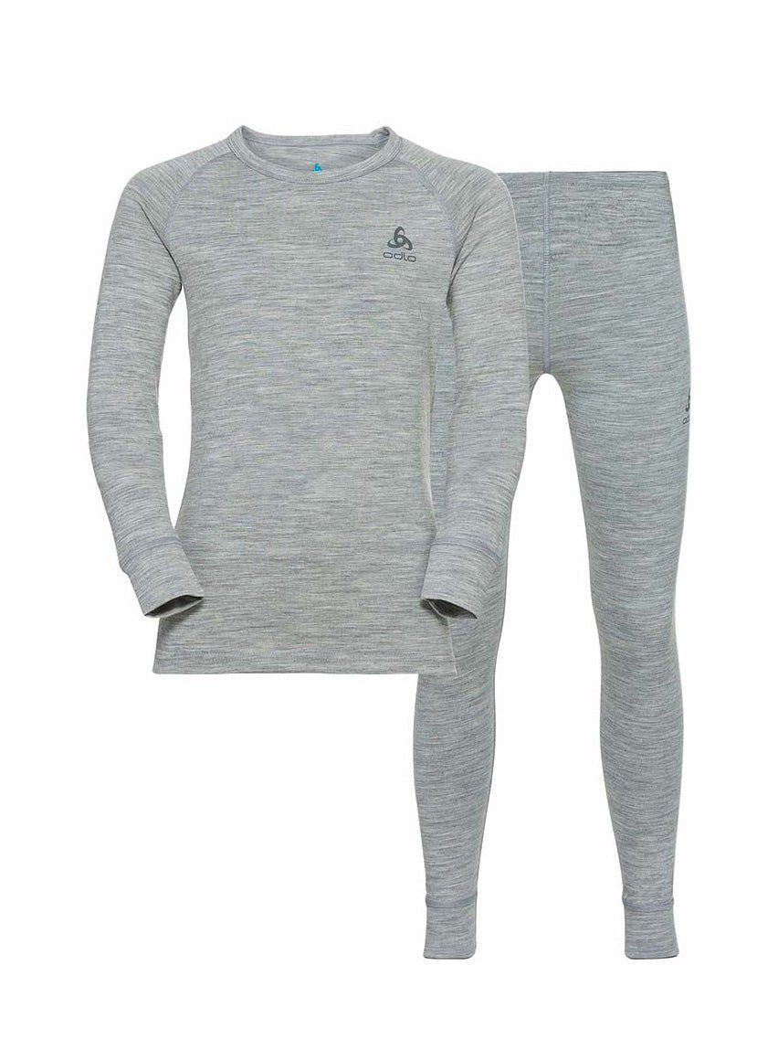 Kids Merinould Skiundertøjssæt - Børn - Grå - Gumpel & Co