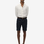 Vacation L/S Linen Shirt - Men - Optic - Gumpel & Co