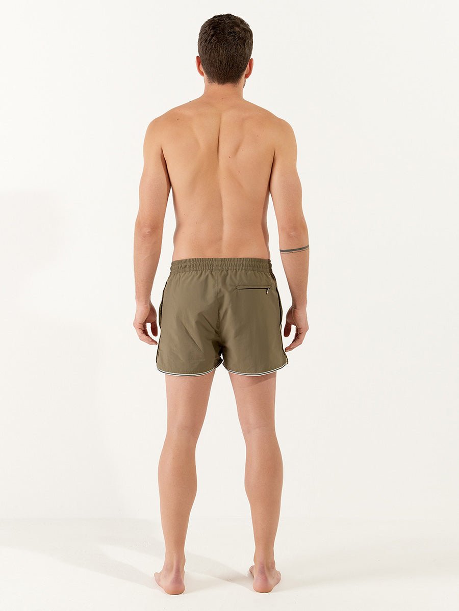Men's Tom Badeshorts - Herre - Khaki - Gumpel & Co