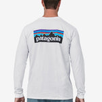 Long Sleeved P 6 Logo Responsibili Tshirt - Herre - Hvid - Gumpel & Co
