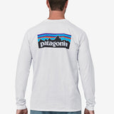 Long Sleeved P 6 Logo Responsibili Tshirt - Herre - Hvid - Gumpel & Co