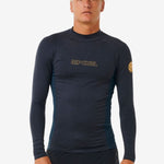 å Dawn Patrol UPF Perf Long Sleeve Rash Vest - Herre - Navy Marle - Gumpel & Co