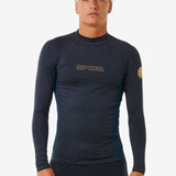 å Dawn Patrol UPF Perf Long Sleeve Rash Vest - Herre - Navy Marle - Gumpel & Co