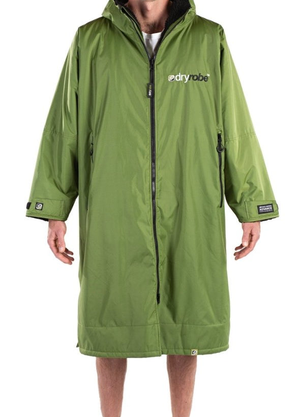 Advance Long Sleeve Surf Poncho - Voksne - Forest Green/Black - Gumpel & Co