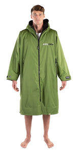 Advance Long Sleeve Surf Poncho - Adults - Forest Green/Black