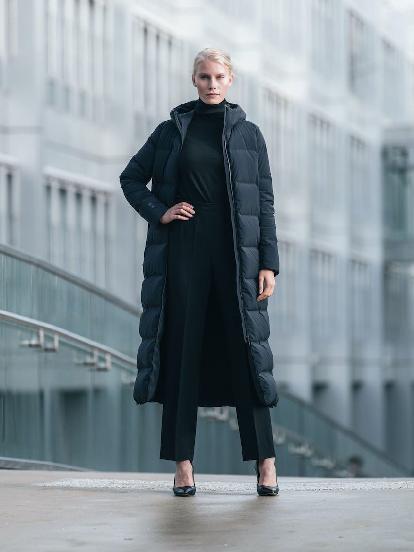 Infinity Dunfrakke - Dame - Sort - Gumpel & Co