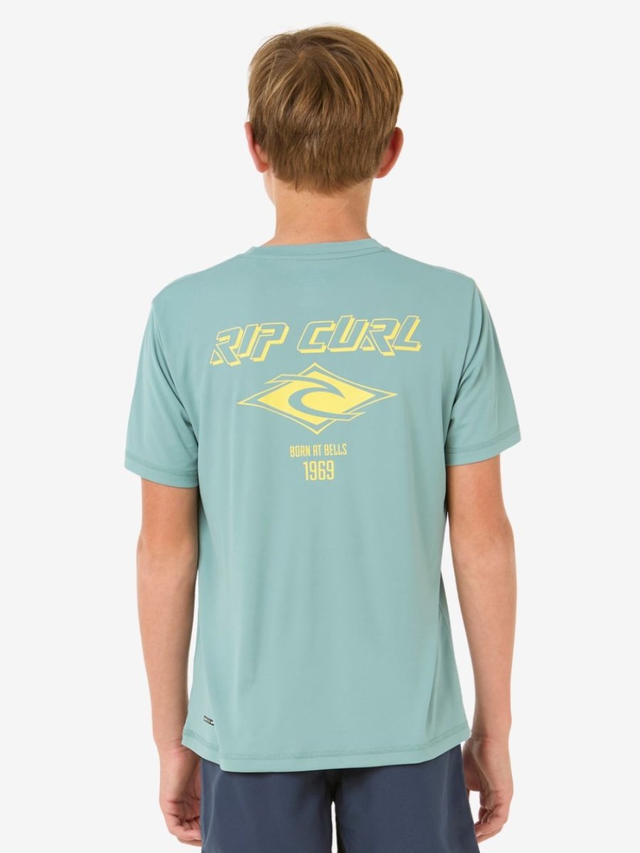 Icons Surflite UPF Short Sleeve Rash Vest - Børn - Blue Lagoon - Gumpel & Co