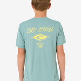 Icons Surflite UPF Short Sleeve Rash Vest - Børn - Blue Lagoon - Gumpel & Co