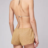 Women's Lauderdale Top/Lulin Badeshorts - Dame - Gold - Gumpel & Co