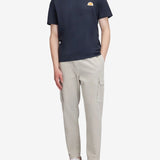 Plain T-shirt With Archive Logo - Herrer - Navy - Gumpel & Co