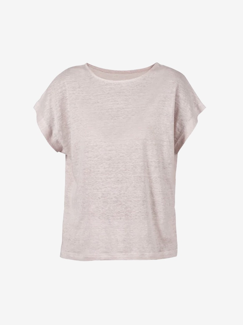Anabell Linen Tee - Soft Rose - Gumpel & Co