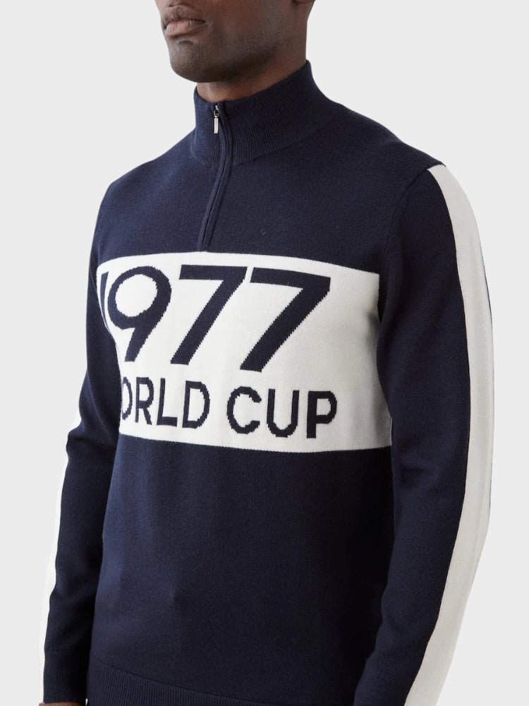 WorldCup Zip Up - Mens - Dark Blue - Gumpel & Co