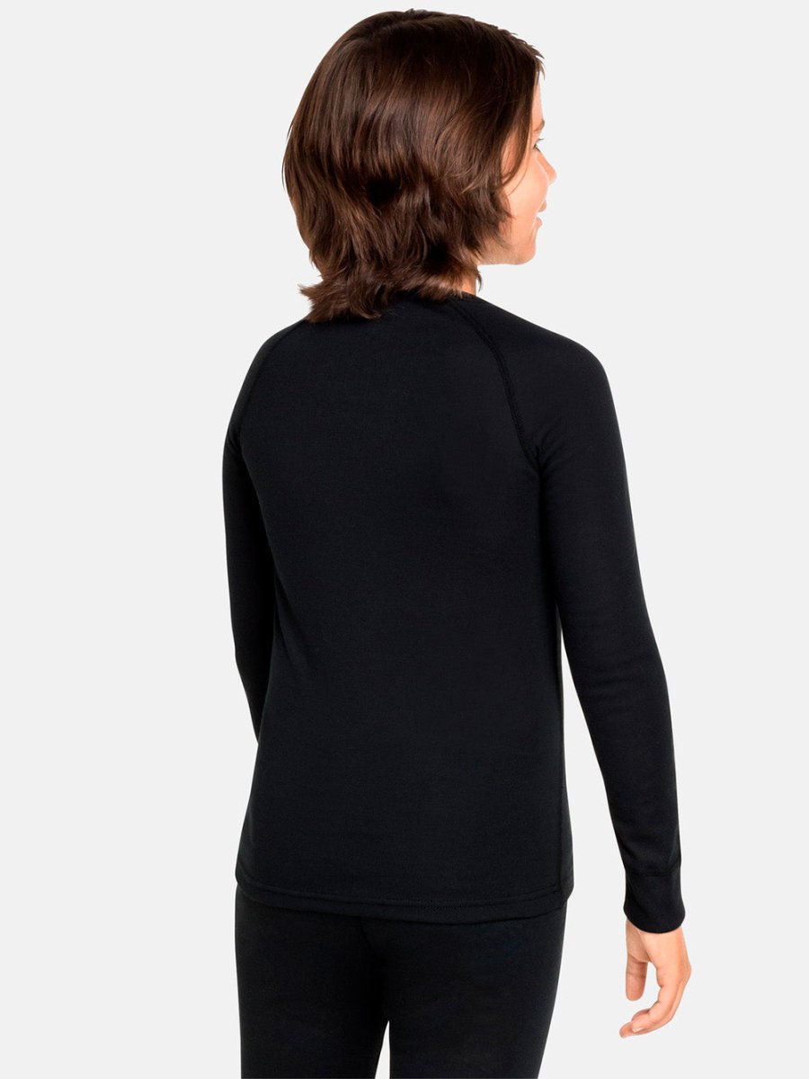 Kids Active Warm Eco Base Layer Skiundertrøje - Børn - Black - Gumpel & Co