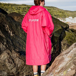 Advance Long Sleeve Surf Poncho - Voksne - Pink/Light Grey - Gumpel & Co