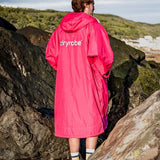 Advance Long Sleeve Surf Poncho - Voksne - Pink/Light Grey - Gumpel & Co