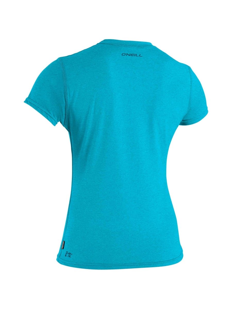 Women's TRVLR Hybrid Kortærmet UPF 50+ UV T-shirt - Dame - Turquoise - Gumpel & Co