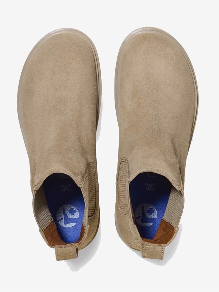 Highwood Slip On Men Suede Chelsea Boot - Taupe - Normal - Gumpel & Co