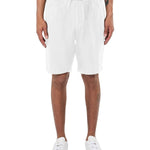 Men's Loose Hør Shorts - Herre - Bright White - Gumpel & Co