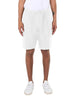 Men's Loose Linen Shorts - Men - Bright White