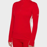 Voss 1/4 zip - Women - Red - Gumpel & Co