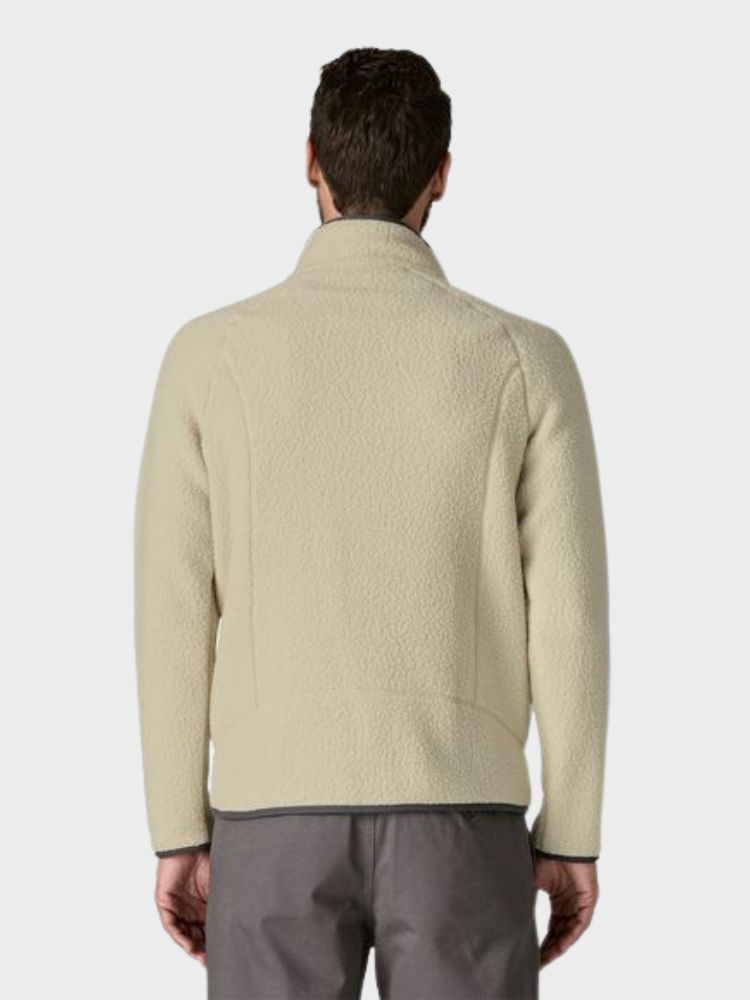 Retro Pile Fleece Trøje - Herre - Pelican Smolder Blue - Gumpel & Co