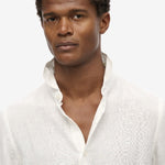 Vacation L/S Linen Shirt - Men - Optic - Gumpel & Co