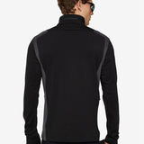 Lukas Quarter Zip Mid - Layer - Black - Gumpel & Co